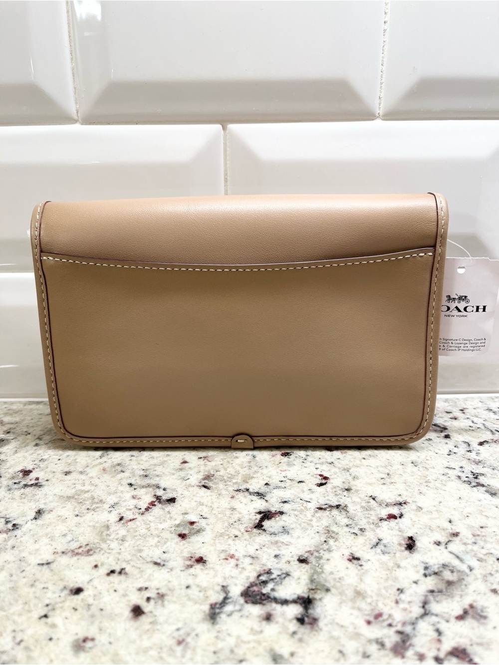 Coach Parker Signature Crossbody Bag with Tea Rose Closure NWT - Picture 4 of 14